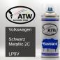 Preview: Volkswagen, Schwarz Metallic 2C, LP9V: 400ml Sprühdose, von ATW Autoteile West.